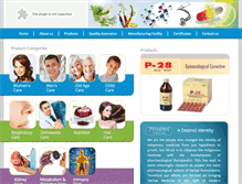 Tablet Screenshot of pharmaveda.com